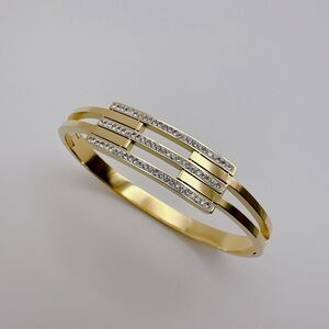 18K Women Bangles stainless steel bracelet